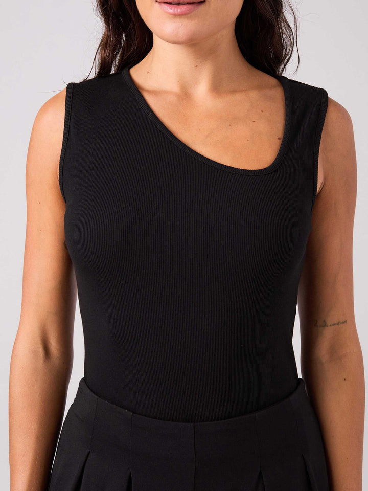 Riva Rib Tank - Black