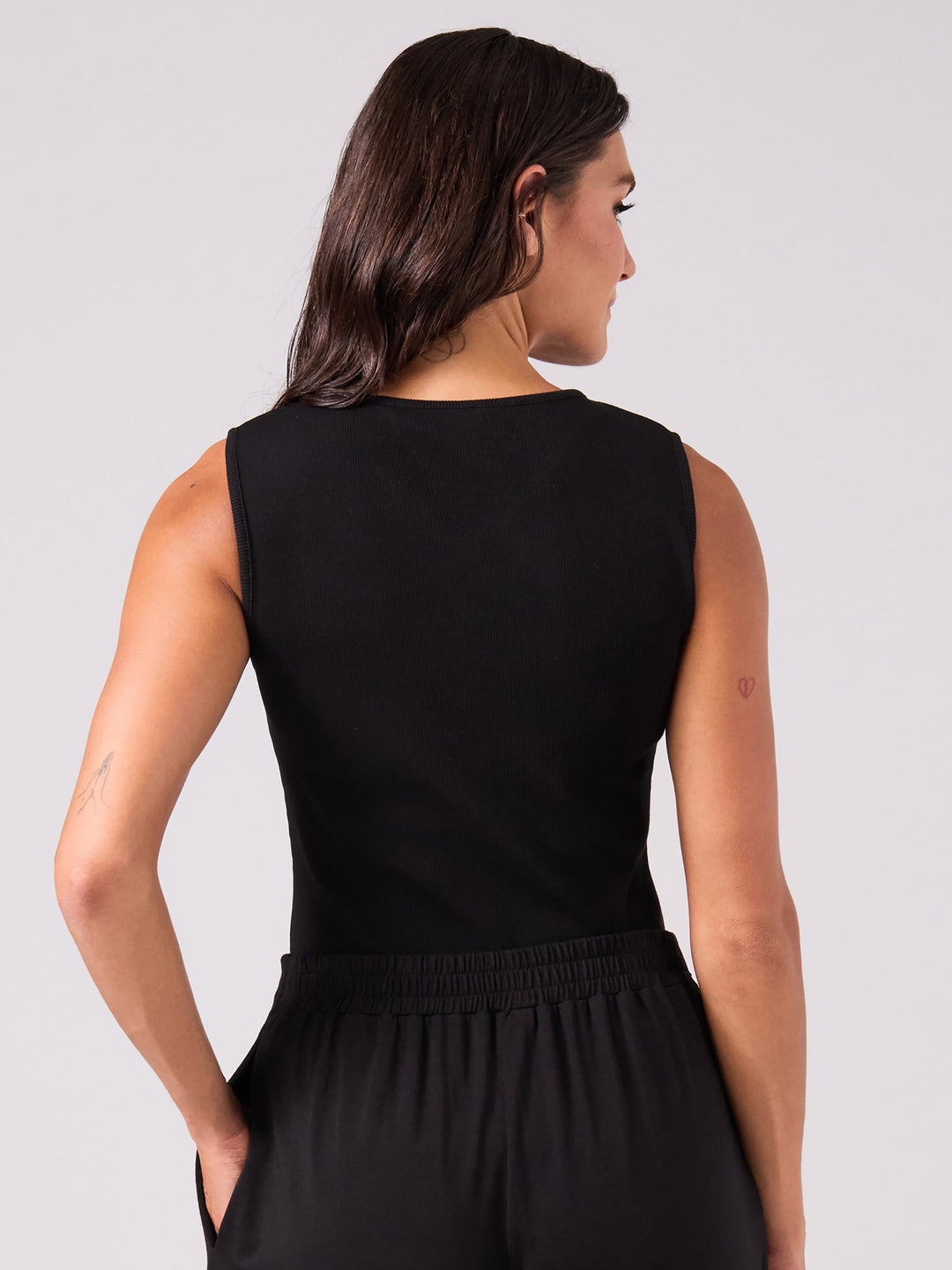 Riva Rib Tank - Black