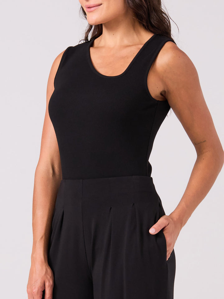 Riva Rib Tank - Black