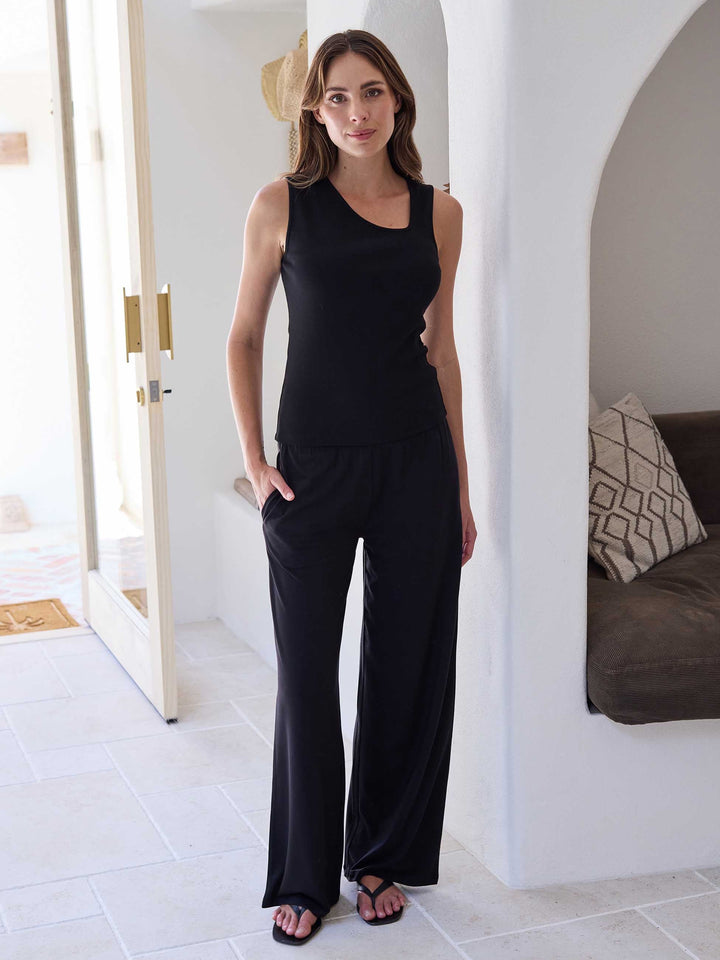 Riva Rib Tank - Black