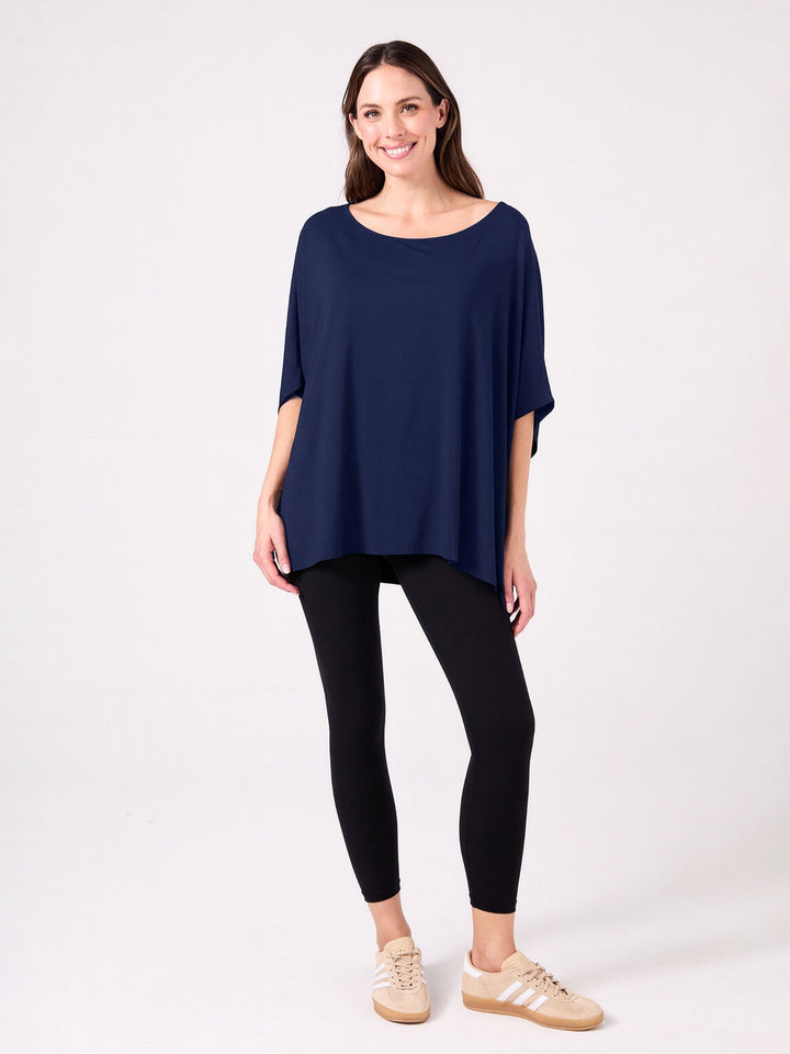 Flow Luxe Tunic - Navy