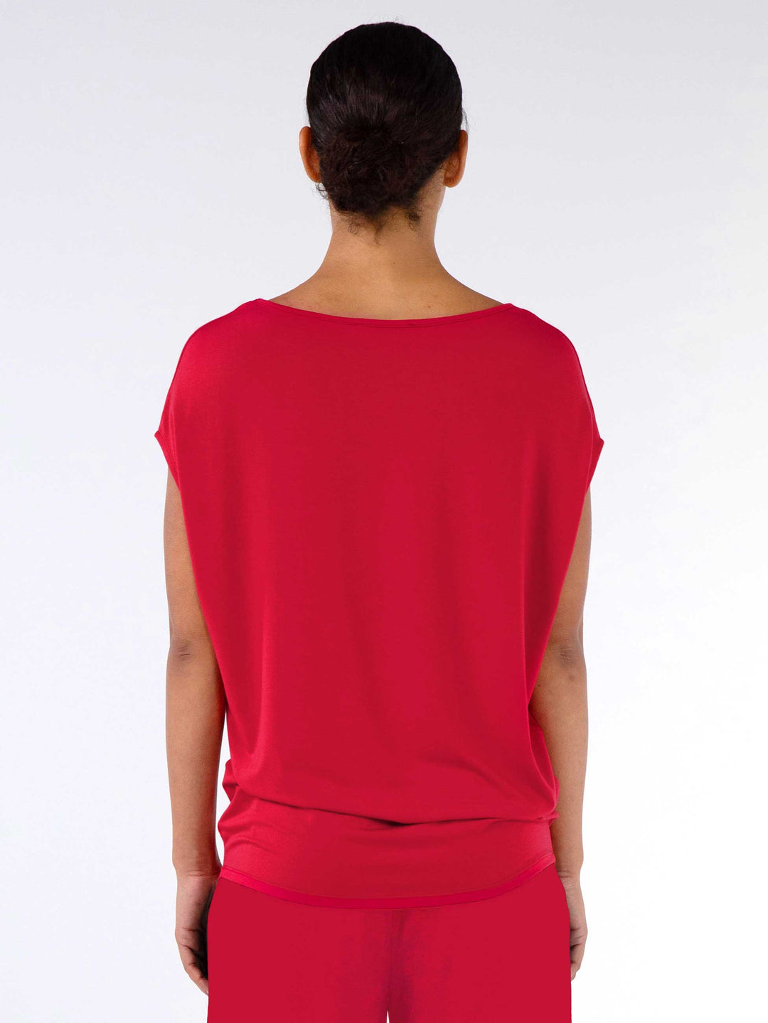 Modal Luxe Layer Tee - Cherry