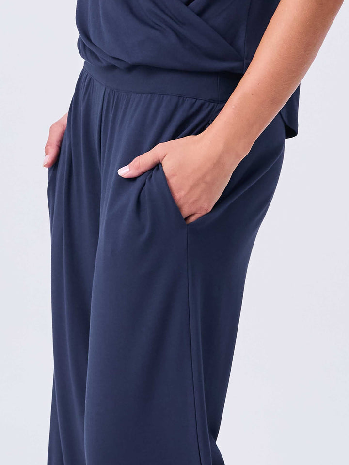Nomad Modal Wide Leg Pant - Navy