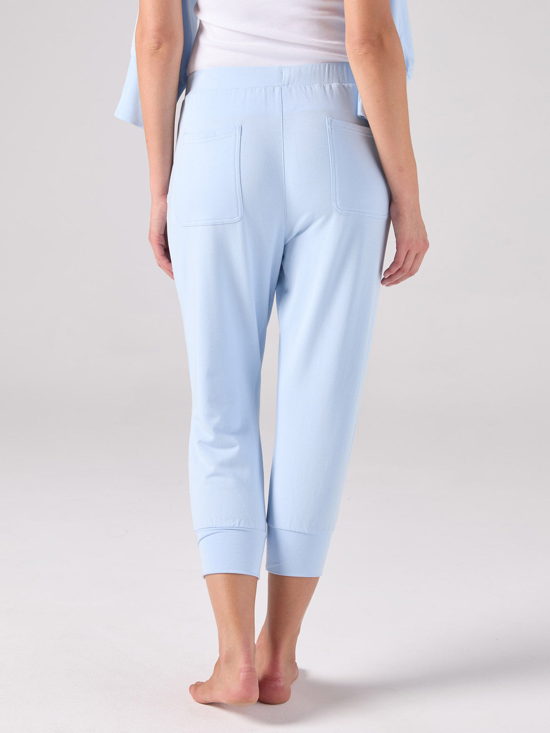 Breeze French Terry Cropped Jogger - Cashmere Blue