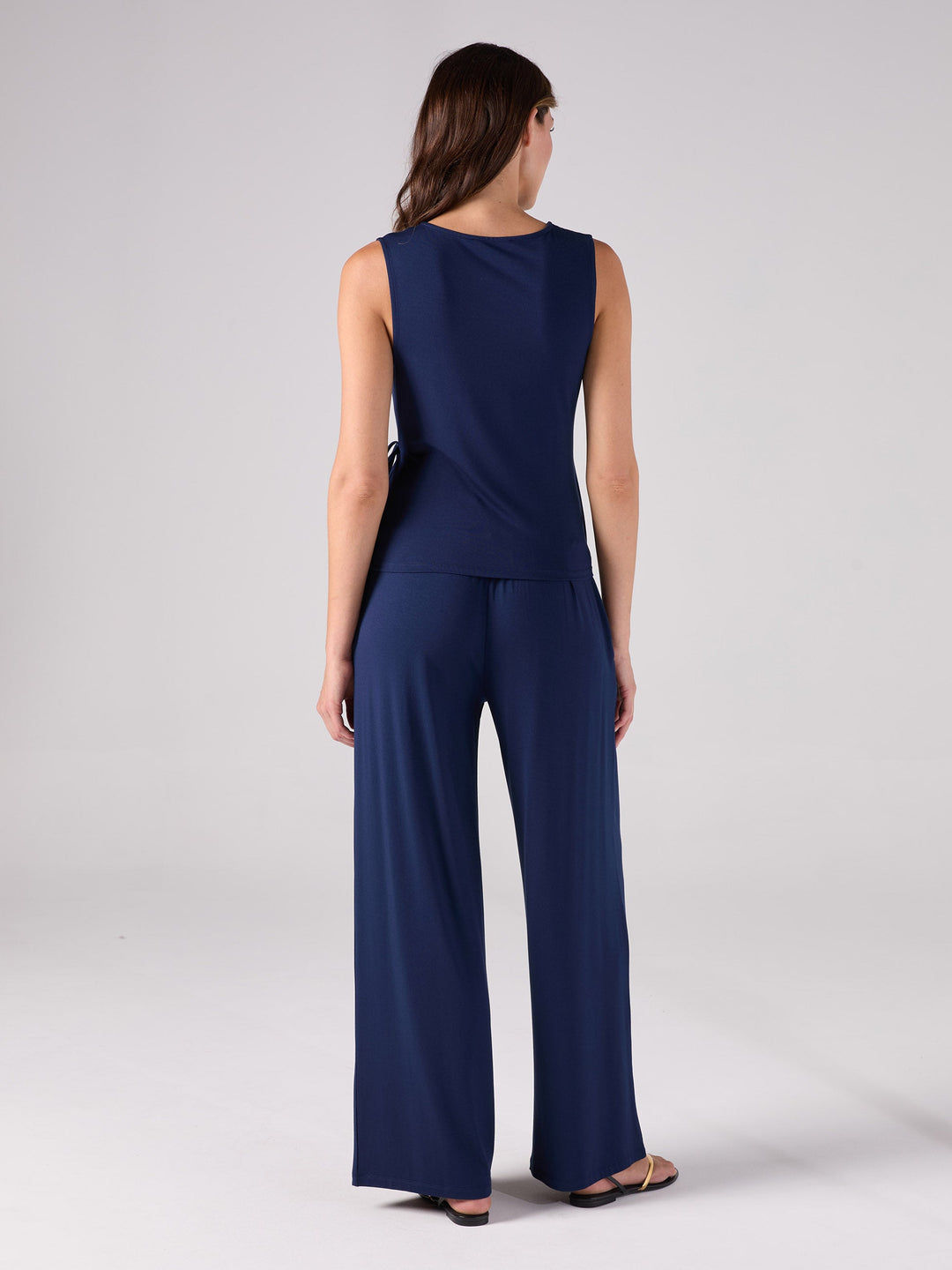 Odette Wrap Top - Navy