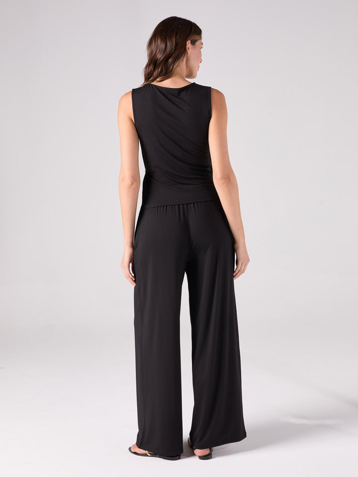 Odette Wrap Top - Black