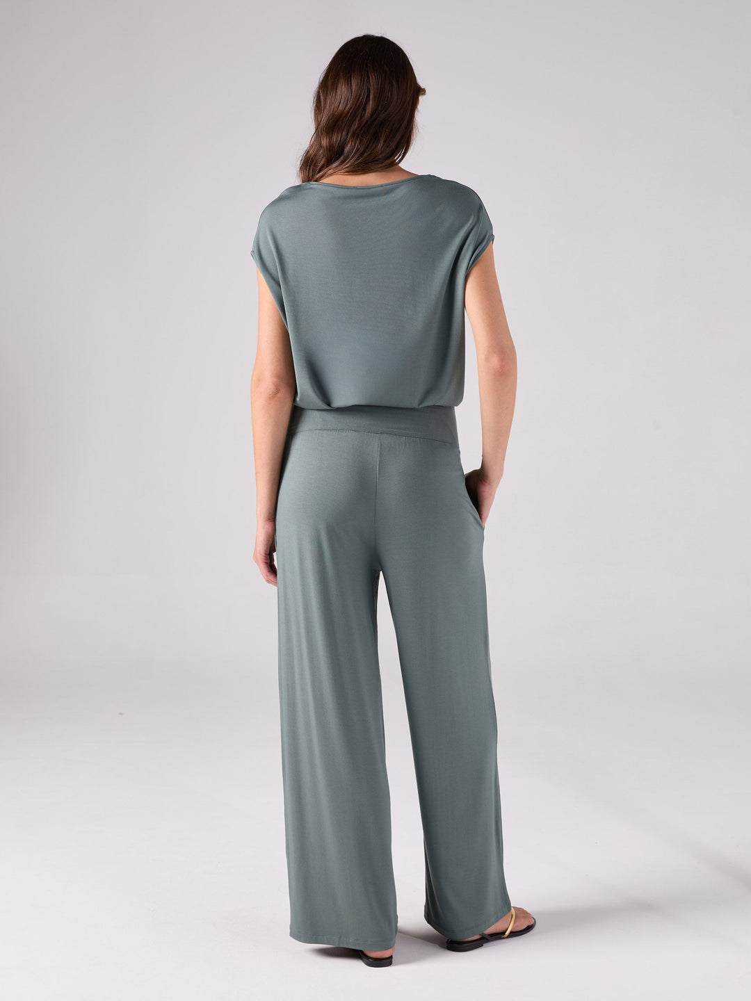 Nomad Modal Wide Leg Pant - Sage