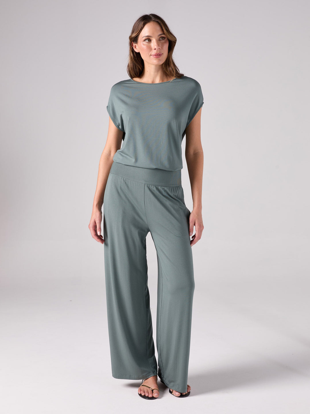 Nomad Modal Wide Leg Pant - Sage