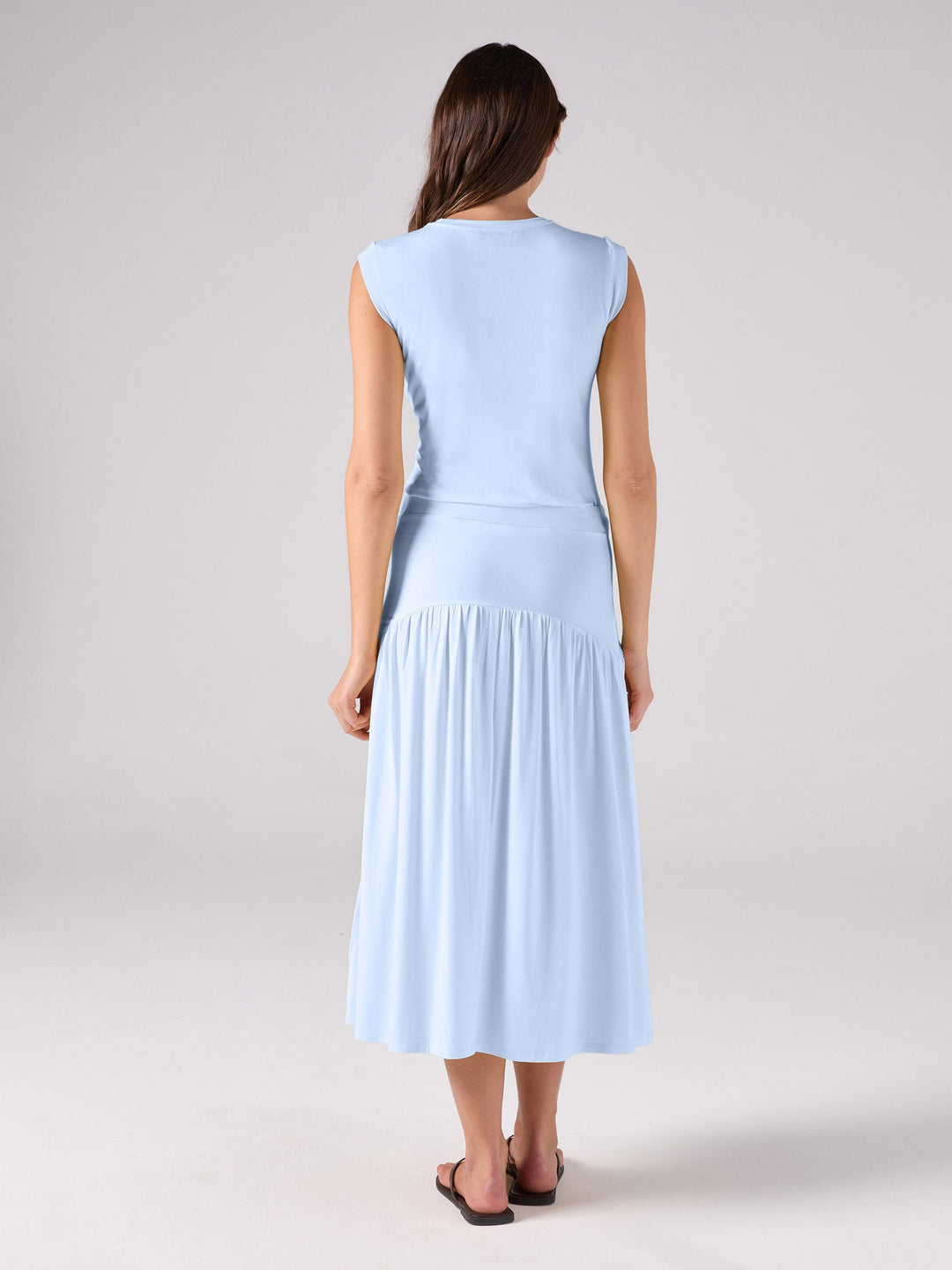 Modal Cap Sleeve Tee - Cashmere Blue