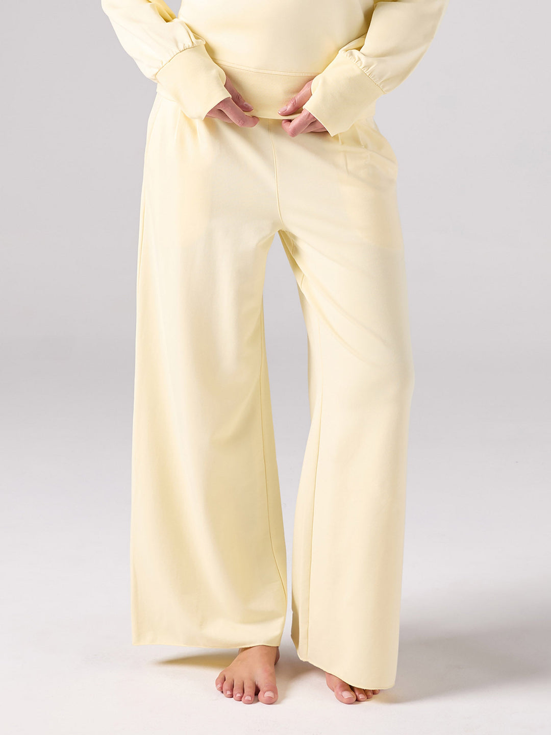 French Terry Yin Sweat Pant - Pastel Yellow