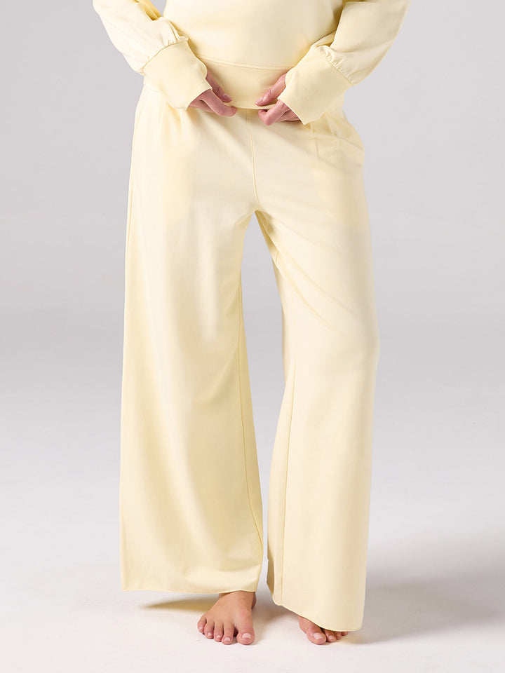 French Terry Yin Sweat Pant - Pastel Yellow