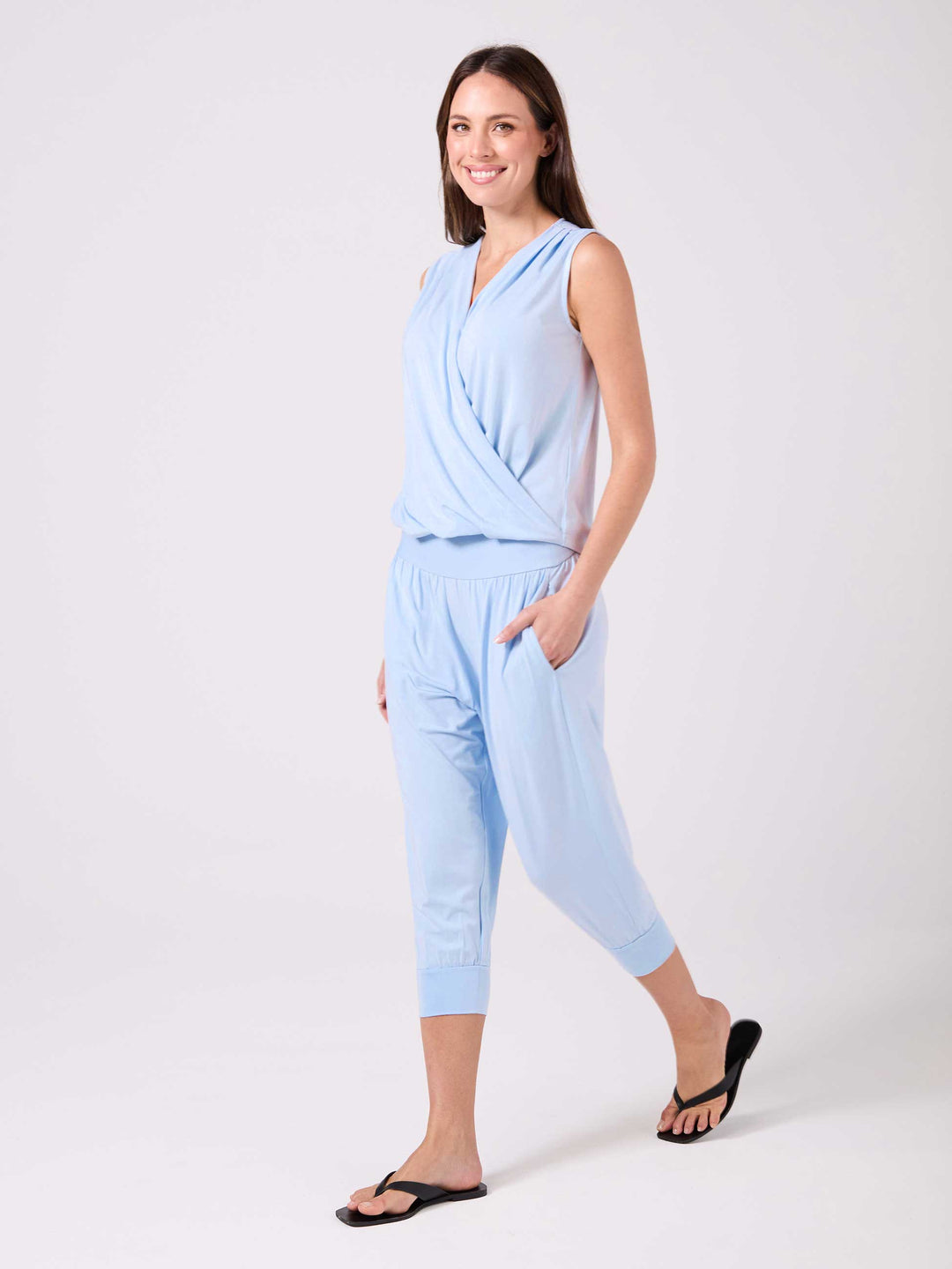 Nomad Modal 7/8 relax Pant  - Cashmere Blue