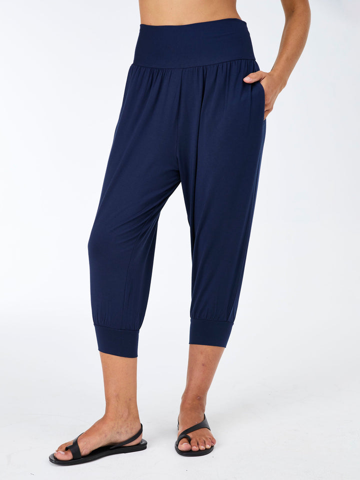 Nomad Modal 7/8 Relax Pant  - Navy