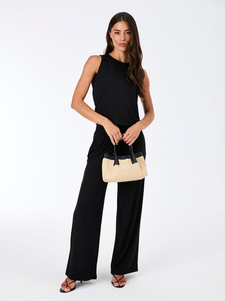 Nomad Modal Wide Leg Pant - Black