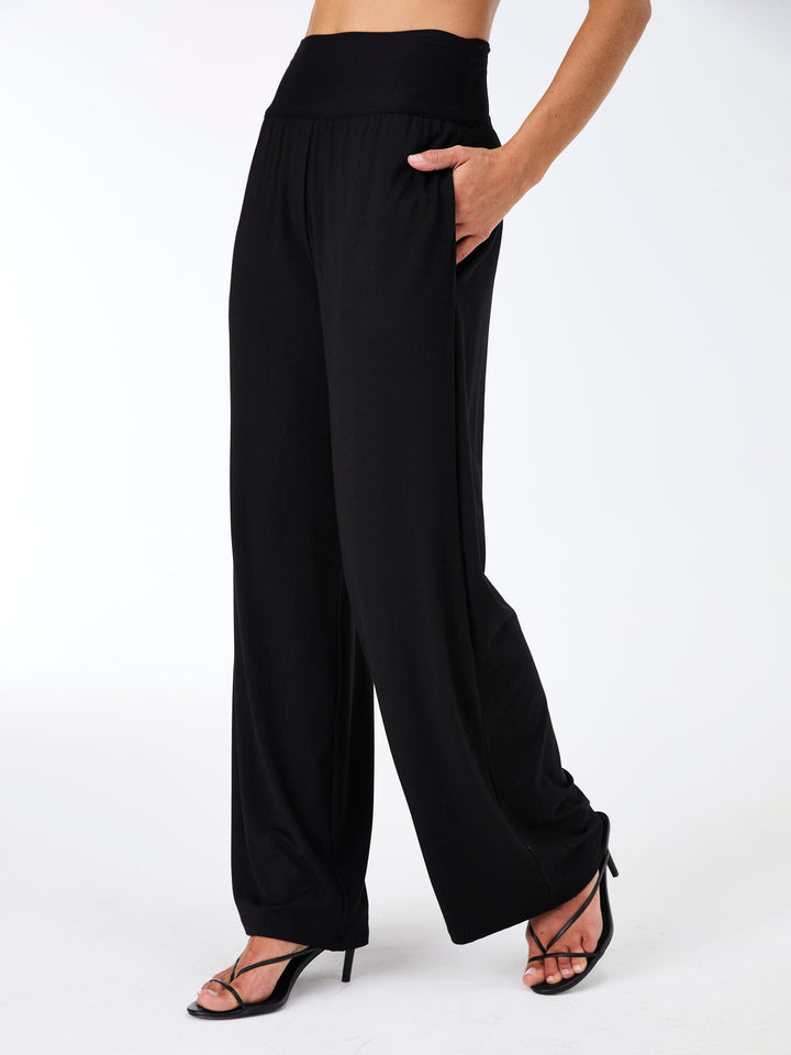 Nomad Modal Wide Leg Pant - Black
