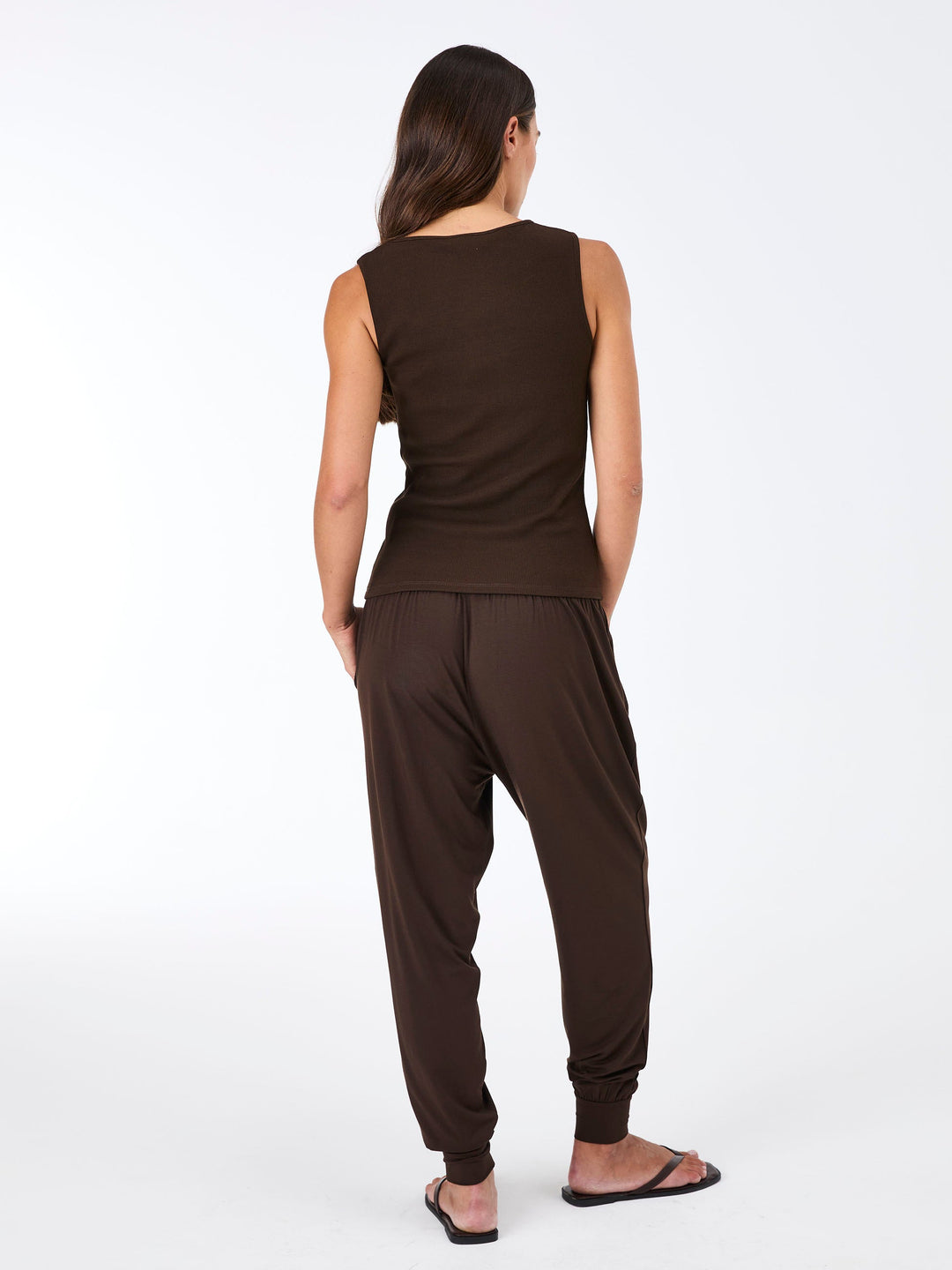 Riva Rib Tank - Coffee Bean