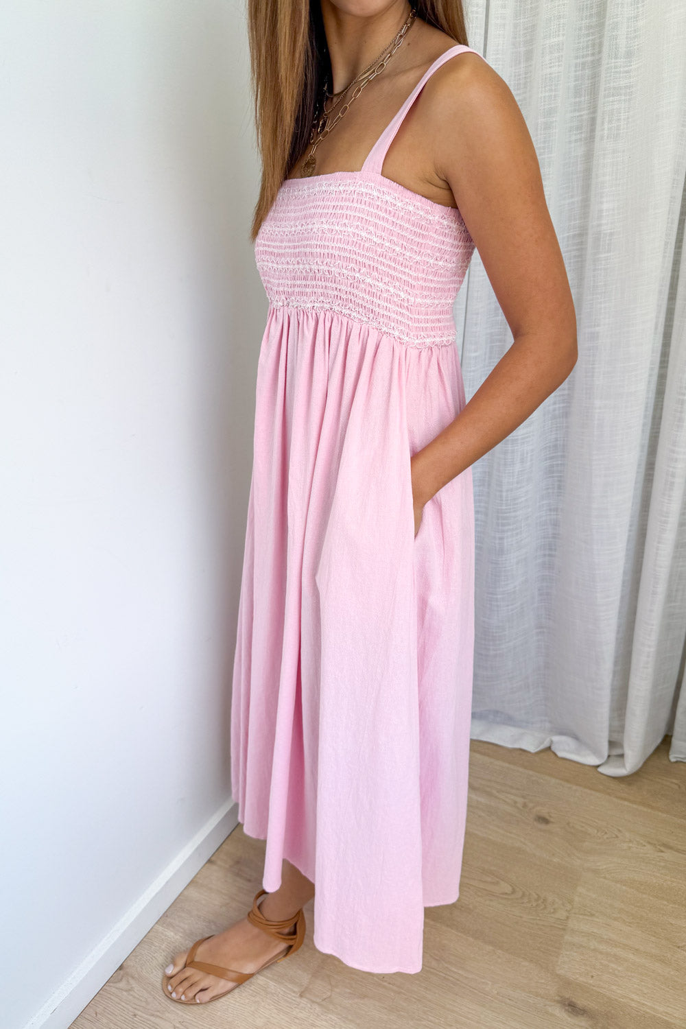 Ellie Dress - Pale Pink
