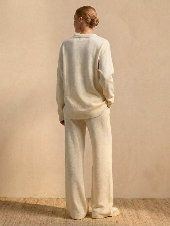 Plush & Preppy Camel Two-Piece Set