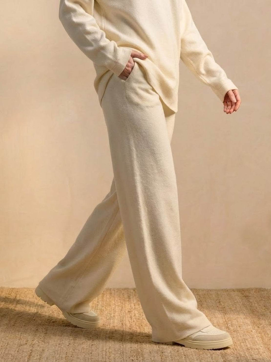 Plush & Preppy Camel Two-Piece Set