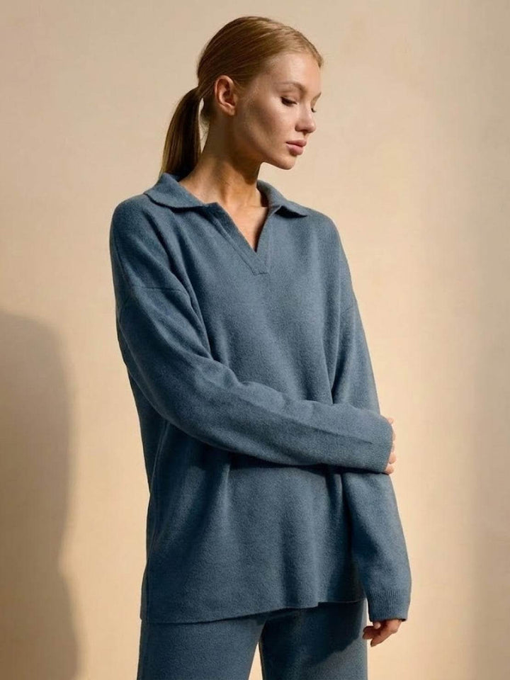 Plush & Preppy Camel Two-Piece Set