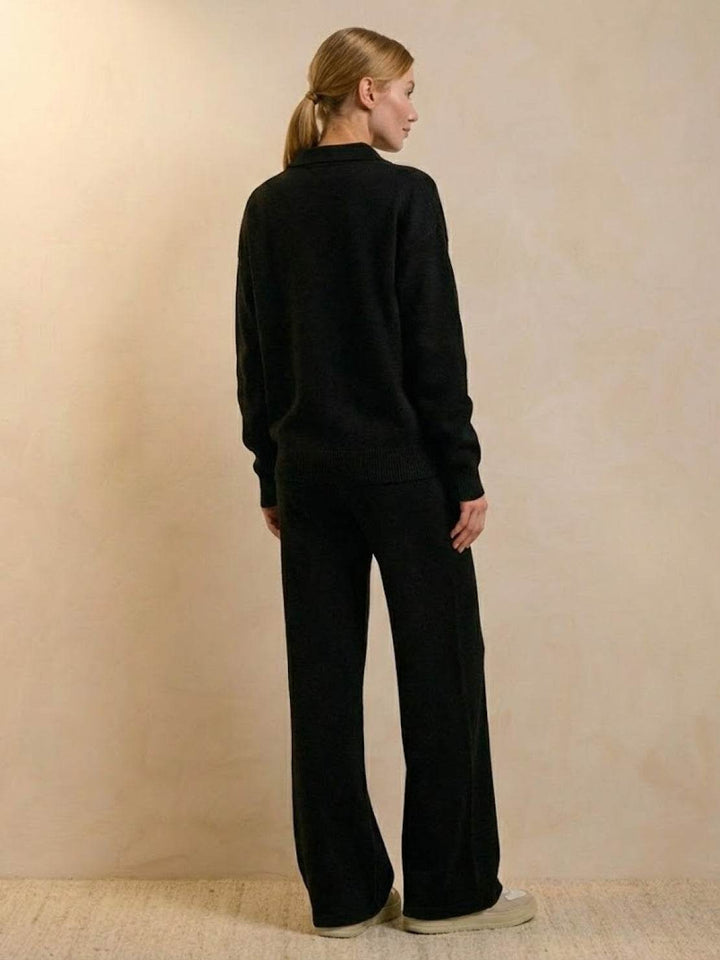 Plush & Preppy Camel Two-Piece Set