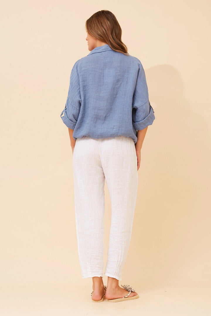 NOLENE SEQUIN LINEN SHIRT